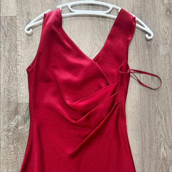 ❄️☀️Elegant Red Sleeveless Dress - Picture 4 of 4